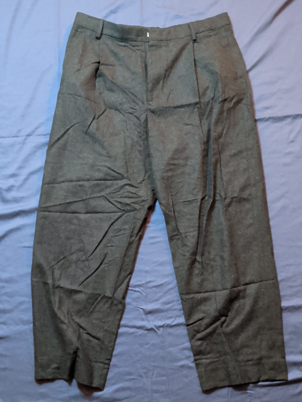 Zara Men's Dark Brown Wool Pants